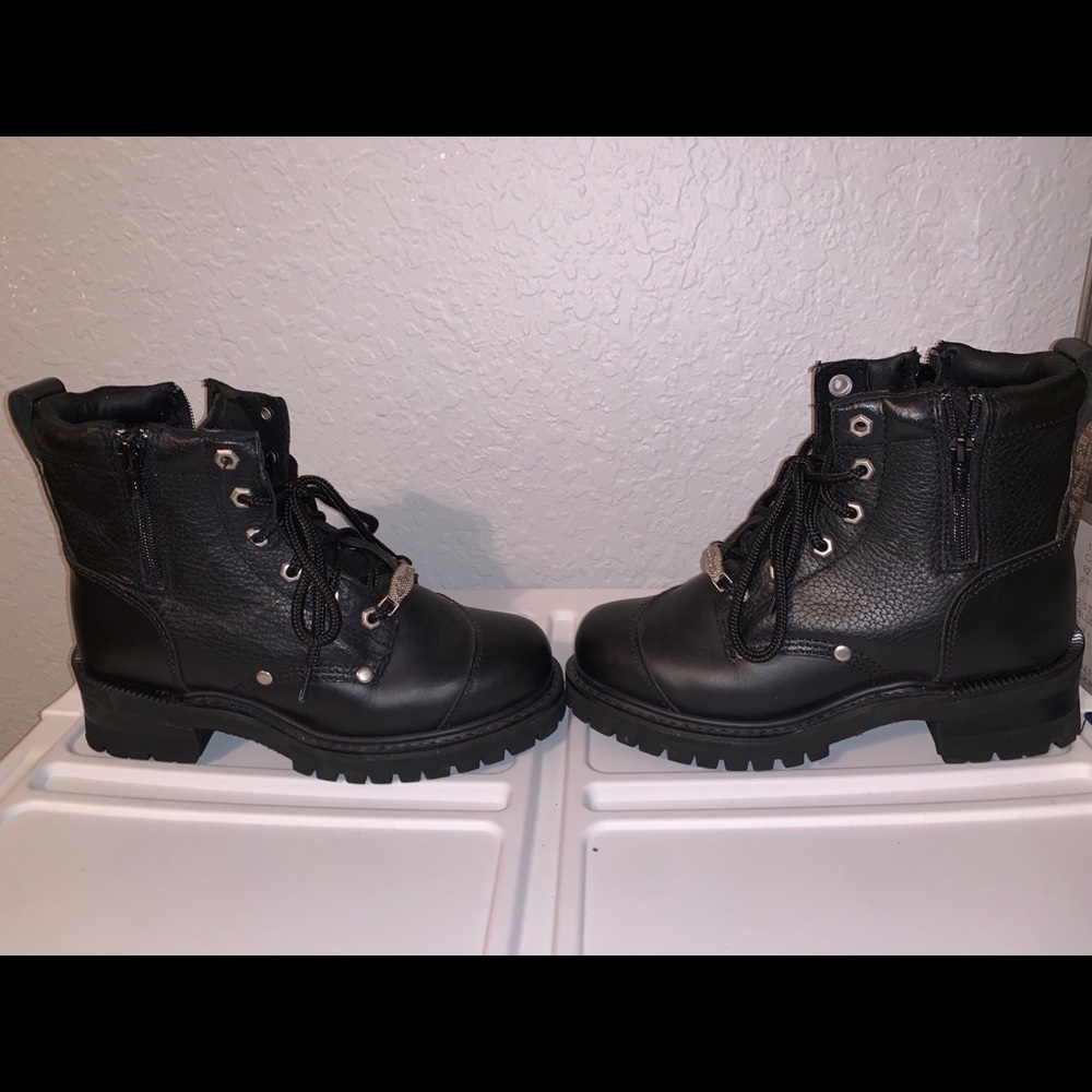 Harley Davidson black combat boots